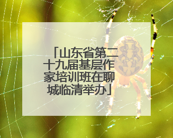 山东省第二十九届基层作家培训班在聊城临清举办