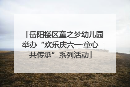 岳阳楼区童之梦幼儿园举办“欢乐庆六一·童心共传承”系列活动