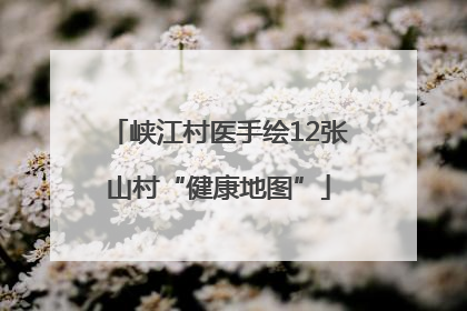 峡江村医手绘12张山村“健康地图”
