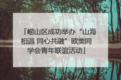 崂山区成功举办“山海相遇 同心共融”欧美同学会青年联谊活动