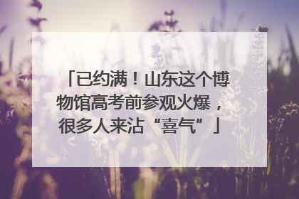 已约满！山东这个博物馆高考前参观火爆，很多人来沾“喜气”