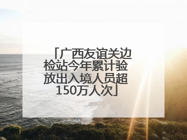 广西友谊关边检站今年累计验放出入境人员超150万人次
