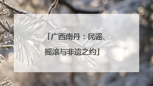 广西南丹：民谣、摇滚与非遗之约