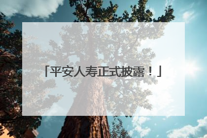 平安人寿正式披露！