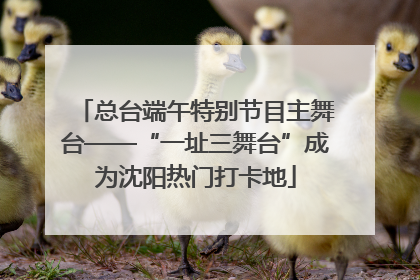总台端午特别节目主舞台——“一址三舞台”成为沈阳热门打卡地