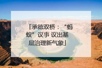 承德双桥：“蚂蚁”议事 议出基层治理新气象