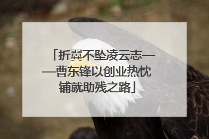 折翼不坠凌云志——曹东锋以创业热忱铺就助残之路