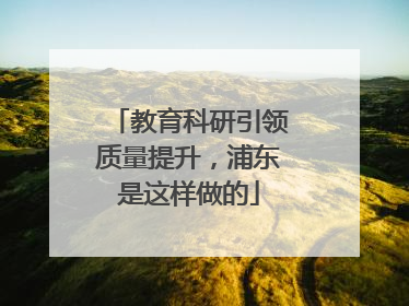 教育科研引领质量提升，浦东是这样做的