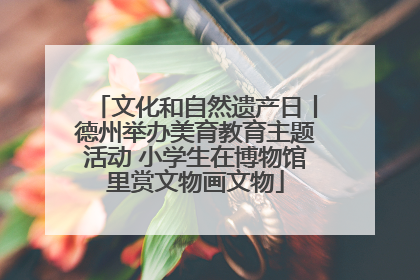 文化和自然遗产日丨德州举办美育教育主题活动 小学生在博物馆里赏文物画文物