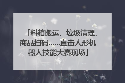料箱搬运、垃圾清理、商品扫码……直击人形机器人技能大赛现场