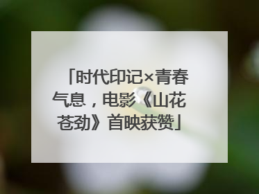 时代印记×青春气息，电影《山花苍劲》首映获赞