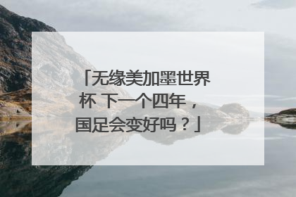 无缘美加墨世界杯 下一个四年，国足会变好吗？