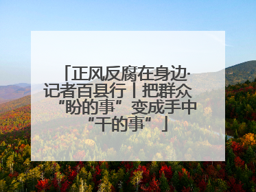 正风反腐在身边·记者百县行丨把群众“盼的事”变成手中“干的事”