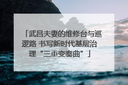 武昌夫妻的维修台与巡逻路 书写新时代基层治理“三重变奏曲”