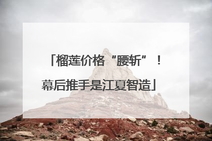 榴莲价格“腰斩”！幕后推手是江夏智造