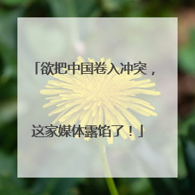 欲把中国卷入冲突，这家媒体露馅了！