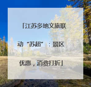 江苏多地文旅联动“苏超”：景区优惠，消费打折