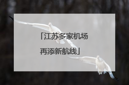 江苏多家机场再添新航线