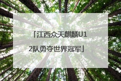 江西众天麒麟U12队勇夺世界冠军