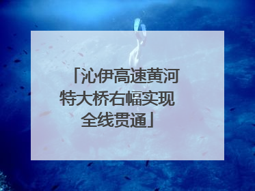 沁伊高速黄河特大桥右幅实现全线贯通