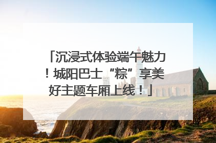 沉浸式体验端午魅力！城阳巴士“粽”享美好主题车厢上线！
