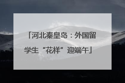 河北秦皇岛：外国留学生“花样”迎端午