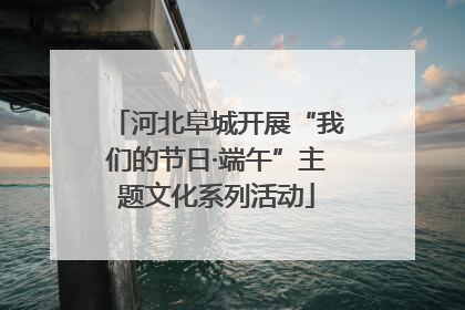 河北阜城开展“我们的节日·端午”主题文化系列活动