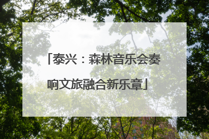 泰兴：森林音乐会奏响文旅融合新乐章