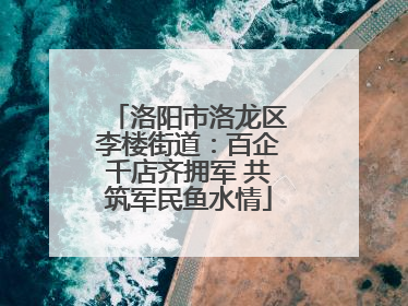 洛阳市洛龙区李楼街道：百企千店齐拥军 共筑军民鱼水情