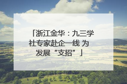 浙江金华：九三学社专家赴企一线 为发展“支招”