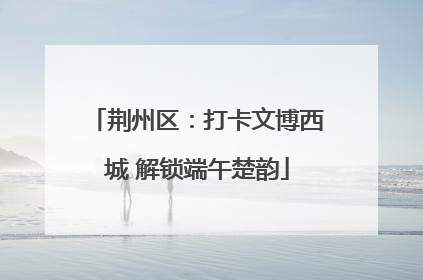 荆州区：打卡文博西城 解锁端午楚韵