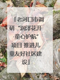 老河口市调研“润泽花开·童心护航”项目 推进儿童友好社区建设