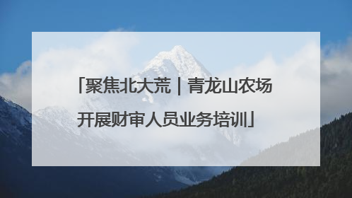 聚焦北大荒｜青龙山农场开展财审人员业务培训