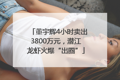 董宇辉4小时卖出3800万元，潜江龙虾火爆“出圈”