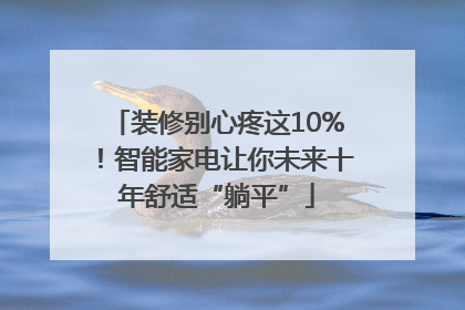 装修别心疼这10%！智能家电让你未来十年舒适“躺平”