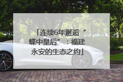 连续6年邂逅“蝶中皇后”：福建永安的生态之约