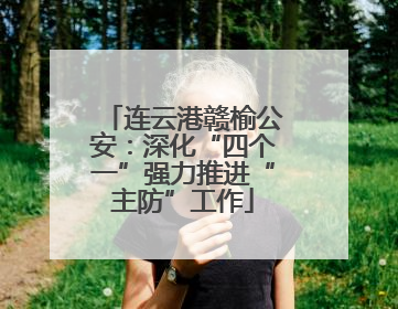 连云港赣榆公安：深化“四个一”强力推进“主防”工作