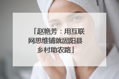 赵艳芳：用互联网思维铺就固阳县乡村助农路