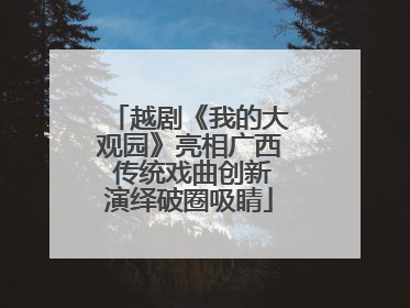 越剧《我的大观园》亮相广西 传统戏曲创新演绎破圈吸睛