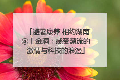 避暑康养 相约湖南④丨金洞：感受漂流的激情与科技的浪漫