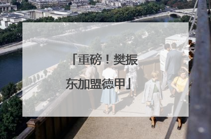 重磅！樊振东加盟德甲