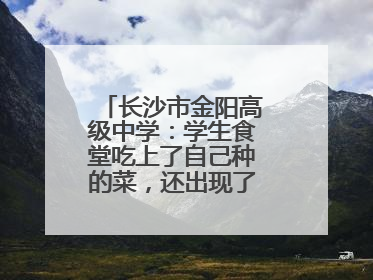 长沙市金阳高级中学：学生食堂吃上了自己种的菜，还出现了一批劳动能手