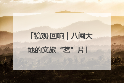 镜观·回响｜八闽大地的文旅“茗”片