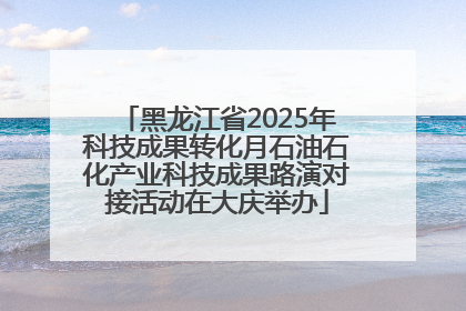黑龙江省2025年科技成果转化月石油石化产业科技成果路演对接活动在大庆举办