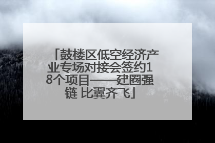 鼓楼区低空经济产业专场对接会签约18个项目——建圈强链 比翼齐飞