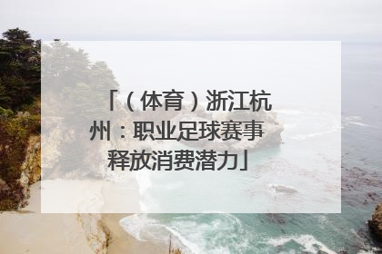 （体育）浙江杭州：职业足球赛事释放消费潜力
