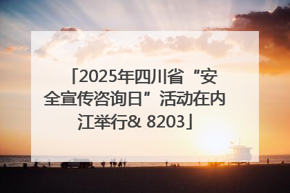 2025年四川省“安全宣传咨询日”活动在内江举行& 8203