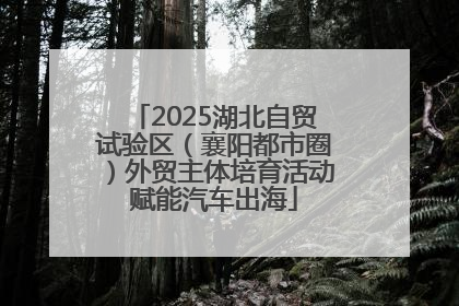2025湖北自贸试验区（襄阳都市圈）外贸主体培育活动赋能汽车出海
