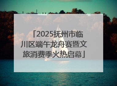 2025抚州市临川区端午龙舟赛暨文旅消费季火热启幕