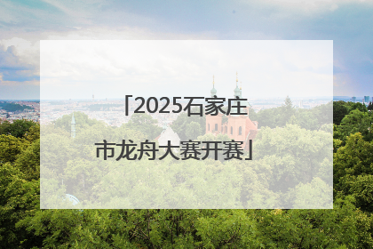 2025石家庄市龙舟大赛开赛